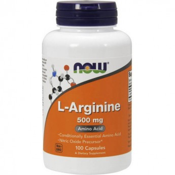 Аминокислота NOW FOODS L-ARGININE, 500 мг - 100 капсул Аминокислота NOW FOODS L-ARGININE, 500 мг - 100 капсул