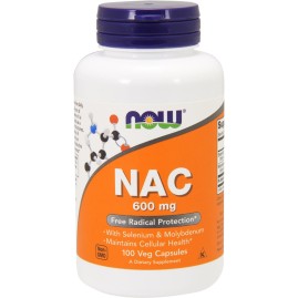 Антиоксидант NOW FOODS NAC N-Ацетил L-Цистеин, 600 мг, 100 капсул Антиоксидант NOW FOODS NAC N-Ацетил L-Цистеин, 600 мг, 100 капсул
