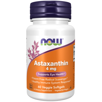 Антиоксиданты NOW FOODS ASTAXANTHIN 4 мг, 90 капсул