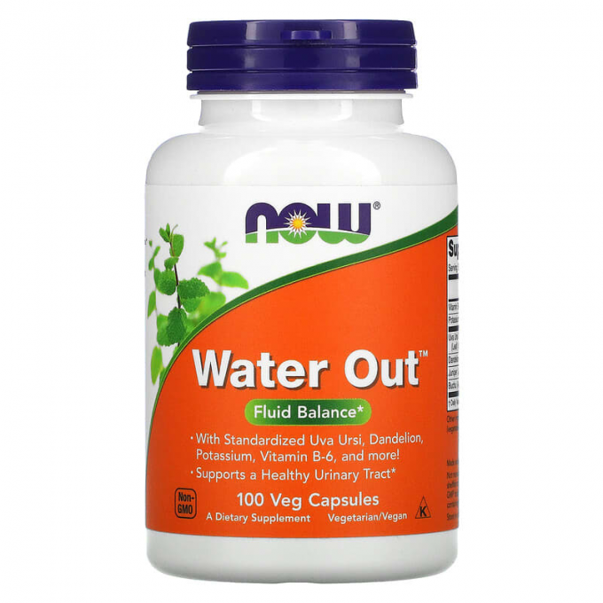 Баланс жидкости NOW FOODS WATER OUT 100 капсул NS29659