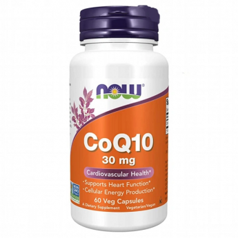 Коэнзим NOW FOODS COQ10 (COENZYME Q10), 30 мг - 60 капсул