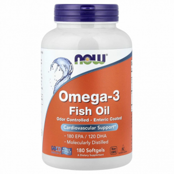Омега-3 NOW FOODS SUPER OMEGA 3-6-9, 180 капсул