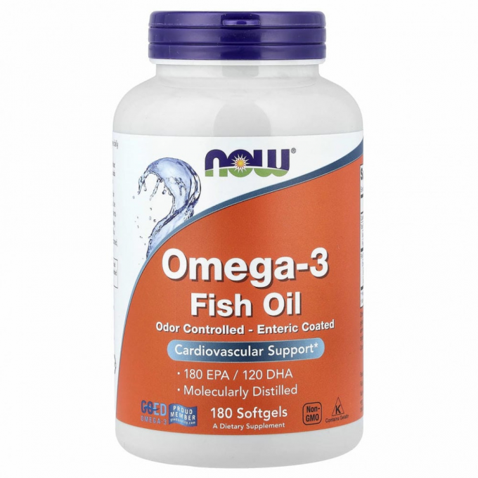 Омега-3 NOW FOODS SUPER OMEGA 3-6-9, 180 капсул NS3644