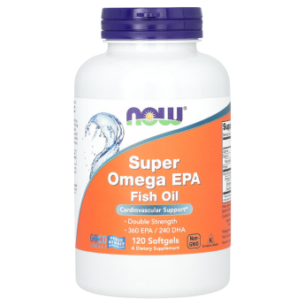 Омега NOW FOODS SUPER OMEGA EPA 1200мг, 120 капсул