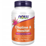Витамин NOW FOODS CHOLINE & INOSITOL 500 мг, 100 капсул NS4928