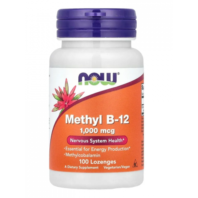 Витамин NOW FOODS METHYL VITAMIN B-12 (METHYLCOBALAMIN) 1,000 mcg, 100 пастилок NS26197